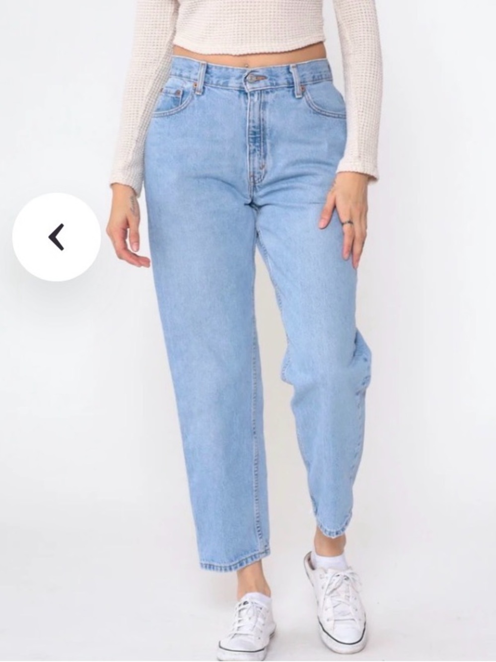 Levi’s Strauss Women's 550 Relaxed Light Blue Straight Leg High-Waist Jeans